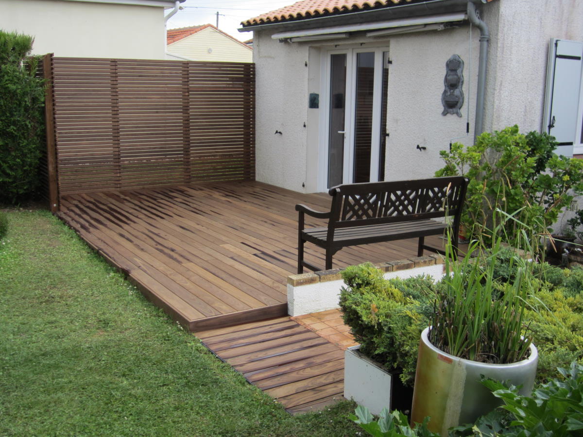 Terrasse bois de plain-pied