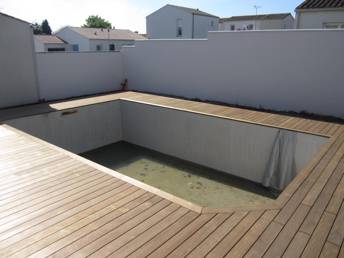 Couleur platelage en fin de chantier
