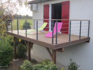 Terrasse bois sur pilotis