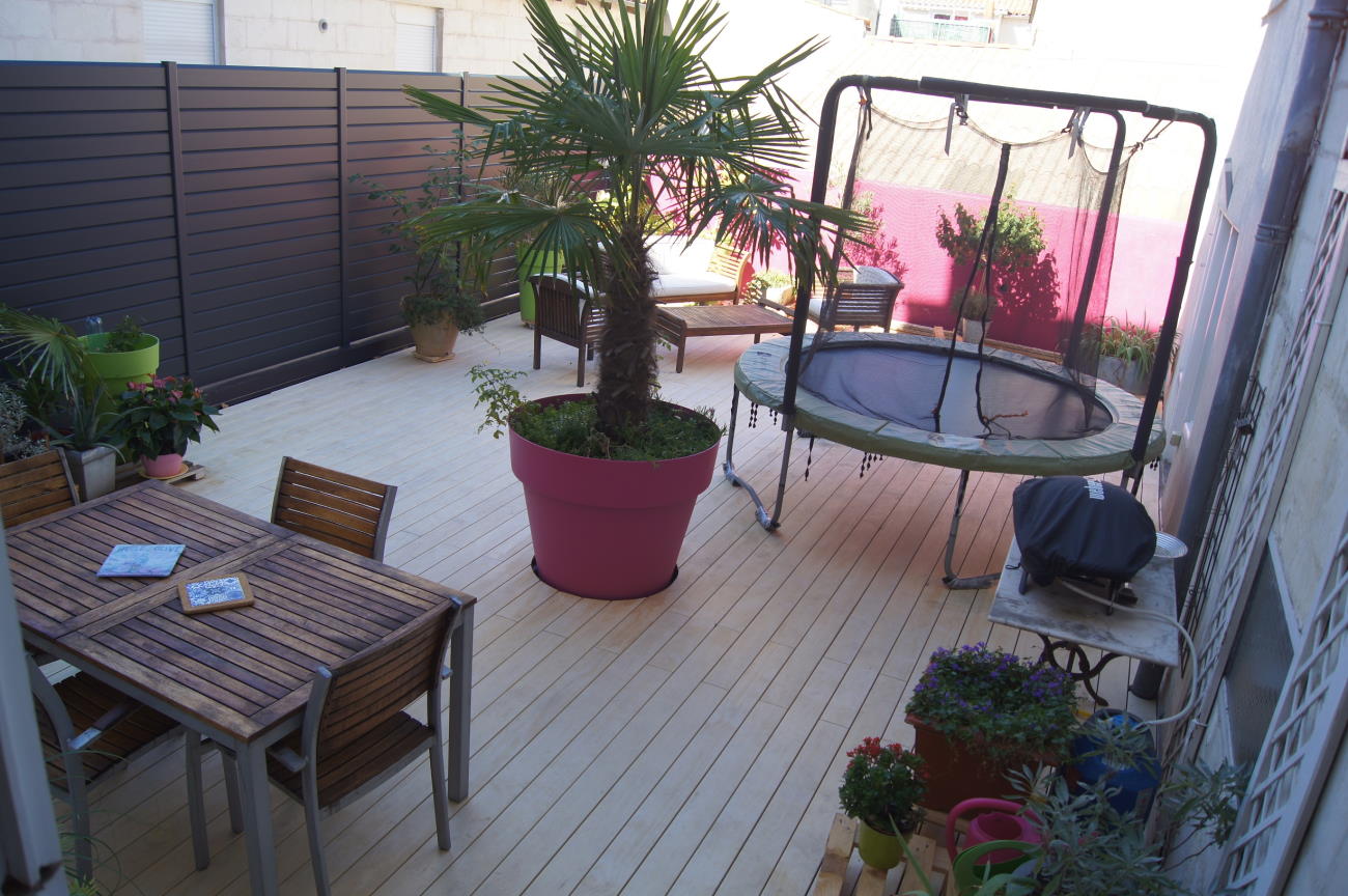 Terrasse sur membrane étanche